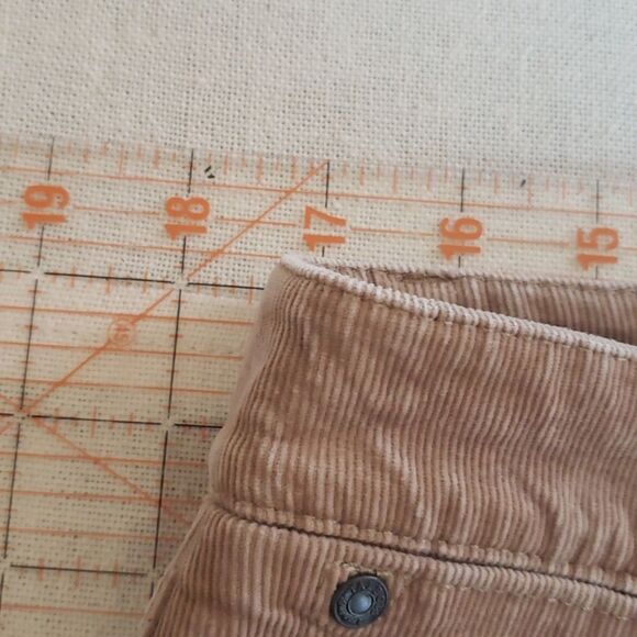 Talbots Flawless 5 Pocket Jeans Women's 12 Tan Corduroy Cotton Pants - Picture 4 of 8